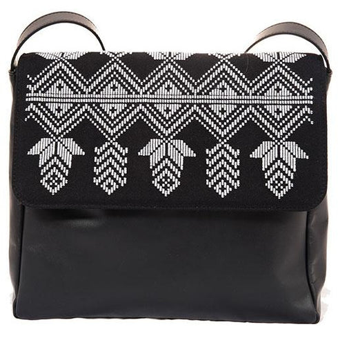 Τσάντα ώμου με υφαντό Ριζαρείο