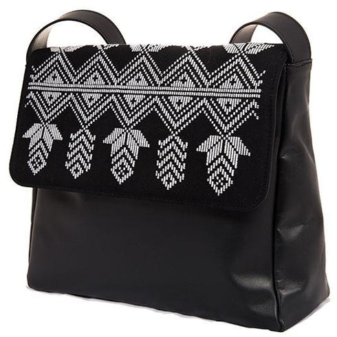 Τσάντα ώμου με υφαντό Ριζαρείο