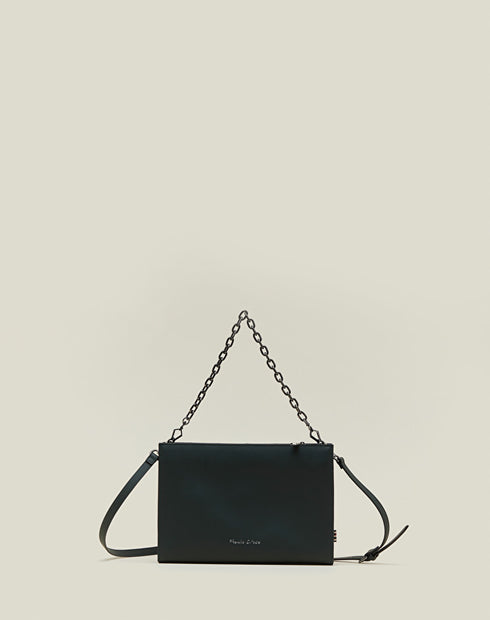 Τσάντα φάκελος ώμου/χιαστί Manila Grace W1AB213EUMA040TU πράσινο σκούρο