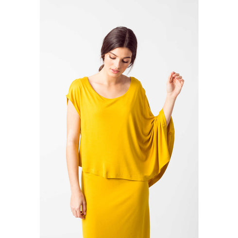 Φόρεμα SKFK Gartze Κίτρινο WDR00909