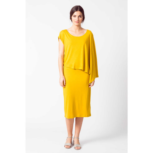 Φόρεμα SKFK Gartze Κίτρινο WDR00909