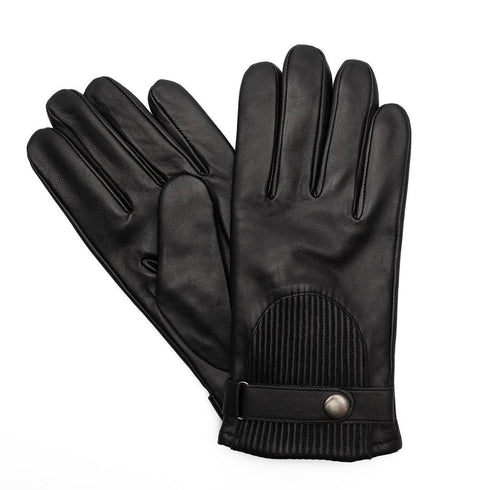 Δερμάτινα ανδρικά γάντια Guy Laroche 98958 μαύρο
