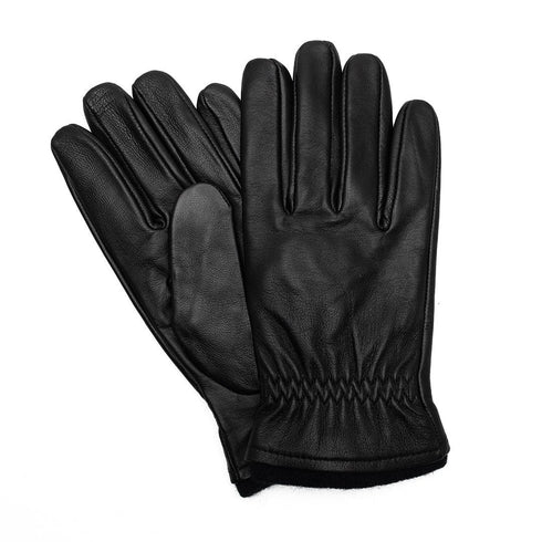 Δερμάτινα ανδρικά γάντια Guy Laroche 98960 μαύρο