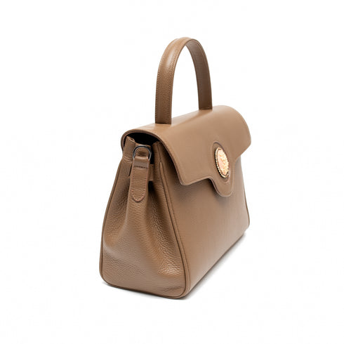 Χειροποίητη Τσάντα tote/χιαστί δερμάτινη Τζούκας πούρο