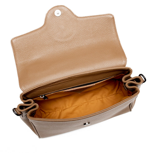 Χειροποίητη Τσάντα tote/χιαστί δερμάτινη Τζούκας πούρο