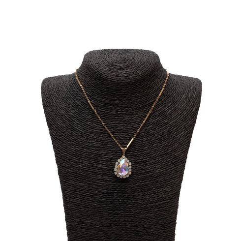 Κολιέ Δάκρυ Anastasia Dimitriadi Ιριδίζον/Χρυσό