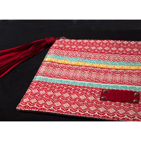 Τσαντάκι χειρός υφαντό κόκκινο